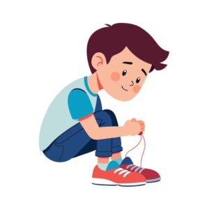 Как научить ребенка завязывать шнурки